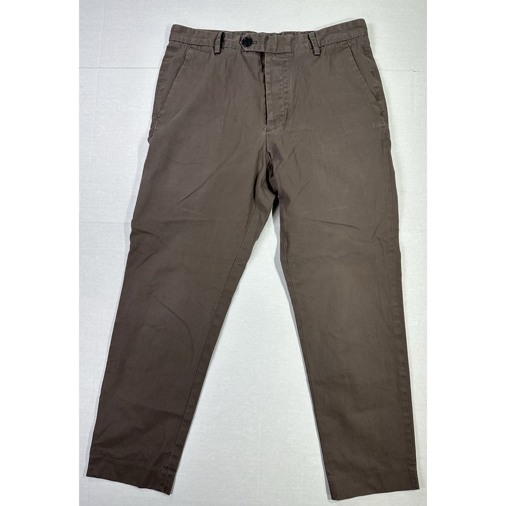 AllSaints Slim Chino Pants Womens 28x25 Brown Cotton Casual Trousers